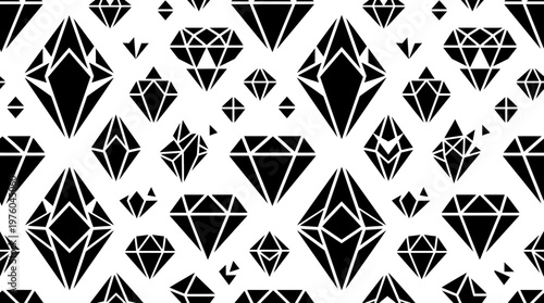 Black diamond shapes on white background.