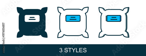 Filled outline Pack full of seeds of a specific plant icon isolated on white background. Vector