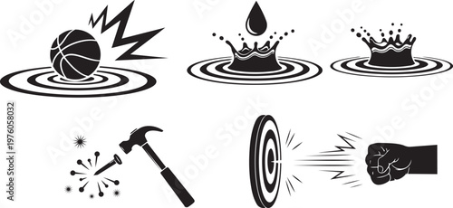 Vector illustration of a burning candle icon in a simple circular design symbol style