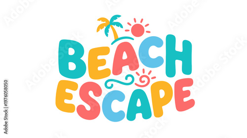 Beach Escape Vacation Summer Holiday Concept.