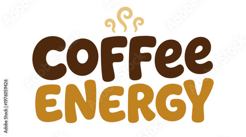 Coffee Energy Drink Logo Design.