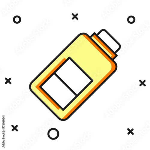 Filled outline Battery charge level indicator icon isolated on white background. Flat filled outline style with shadow. Vector