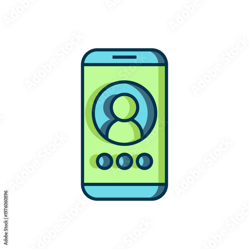 Filled outline Video chat conference icon isolated on white background. Online meeting work form home. Remote project management. Flat filled outline style with shadow. Vector