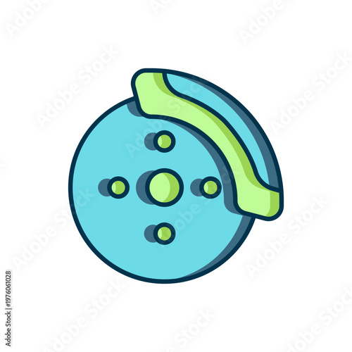 Filled outline Car brake disk with caliper icon isolated on white background. Flat filled outline style with shadow. Vector