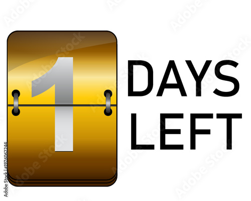 Days left to go 1, 2, 3, 4, 5, 6, 7, 8, 9, 10 banner business for sale and promotion. Promotional banner with number of days left sign set. Vector Illustration