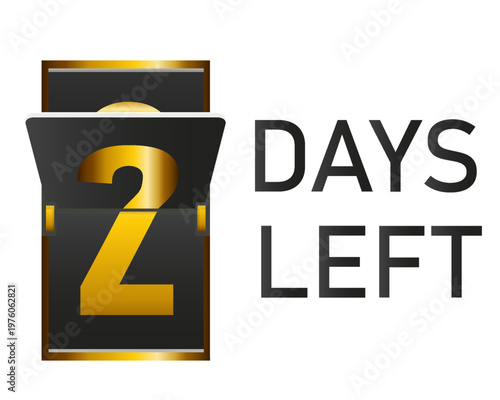 Days left to go 1, 2, 3, 4, 5, 6, 7, 8, 9, 10 banner business for sale and promotion. Promotional banner with number of days left sign set. Vector Illustration