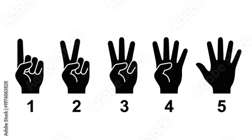 Hands showing numbers in sign language.