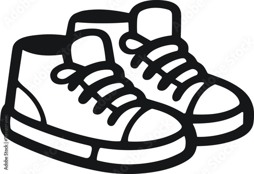 Stylish sneakers with laces suitable for casual wear and activities