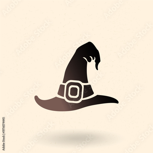 Vector Single Halloween Icon - Witches Hat