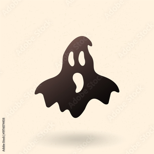Vector Single Halloween Icon - Ghost