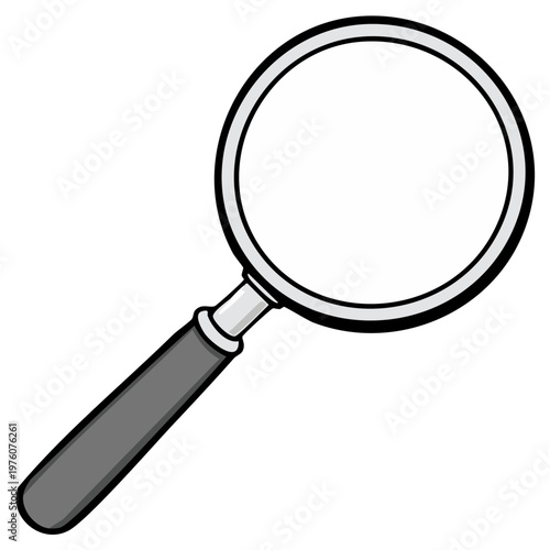 Cartoon Magnifying Glass Illustration