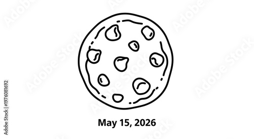 Line art vector illustration of a retro rotary telephone dial isolated on background