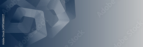 Abstract hexagon lines on gray background. Geometric stripe line art design modern