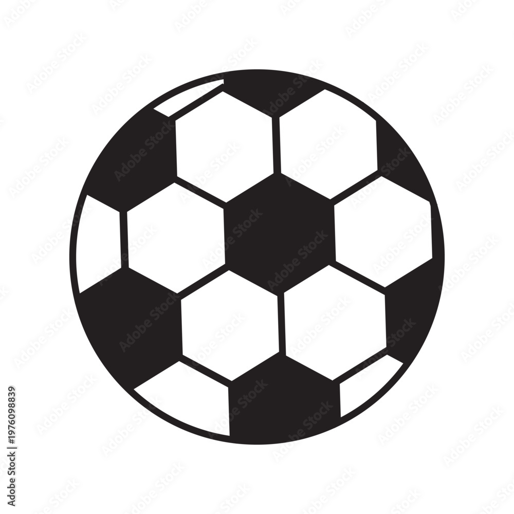 Fototapeta premium An isolated soccer ball on a white background. A football match. World Football Day.