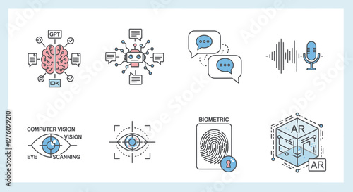 Comprehensive set of professional vector icons and web design templates featuring business, marketing, and social media symbols for infographic layouts and corporate website button illustrations
