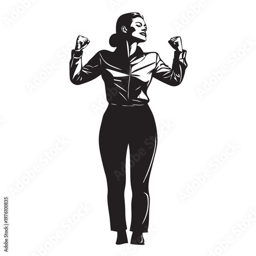 silhouette of a woman