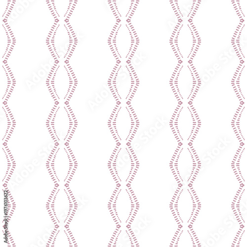 Ribbed vertical ruffled stripes pattern cottagecore rustic style in light pink white colors