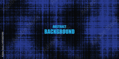 Modern dark blue vintage halftone grunge background with seamless geometric dot pattern, clean minimal composition with subtle texture, vector illustration art