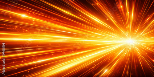 Bright explosion of light with red star rays creates a glowing space motion design featuring energy flash and laser shine on a vector art backdrop wallpaper