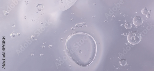 Abstract purple water bubbles oil background