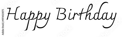 Birthday wishes modern typography design element