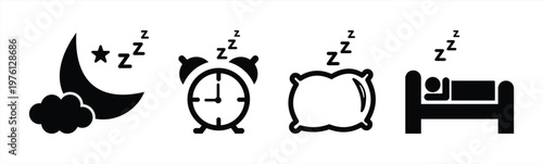 Sleep and Night Icon Set