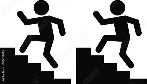 Four stylized portrait icons with different colored outlines and facial features.