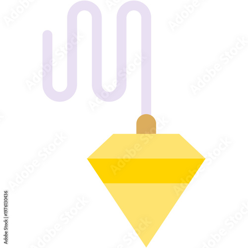 Vector Icon Plumb Bob, Plumb Bob, Home Repair, Construction And Tools, Construction