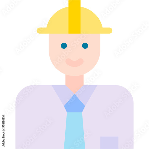Vector Icon Engineer, Engineering, Man, Avatar, Civil Engineering