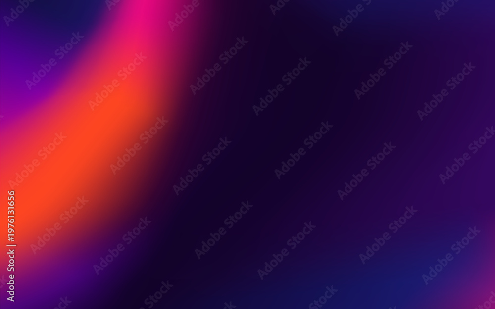 Obraz premium Vibrant neon gradient background with intense orange, purple, and magenta light.