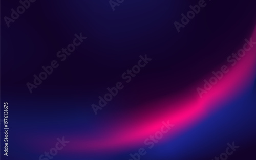 Abstract cyberpunk neon gradient background with dark blue and glowing pink light leak.