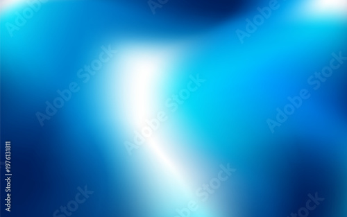 Modern Glassmorphism abstract mesh gradient background with deep blue and bright cyan highlights.