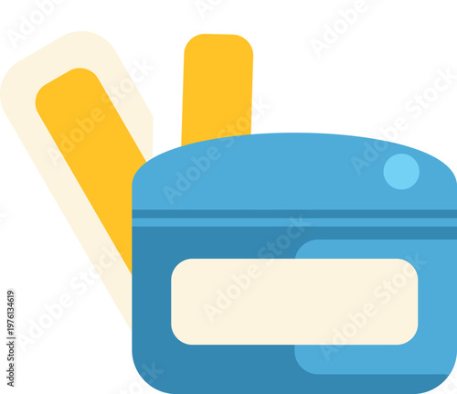 Waxing jar with applicator strips for smooth skin cosmetic care