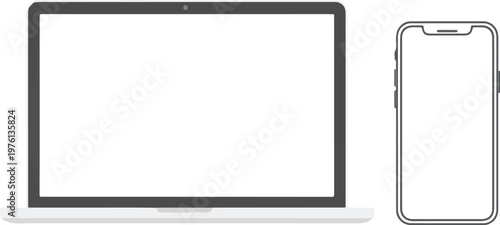 tablet pc isolated on white background 