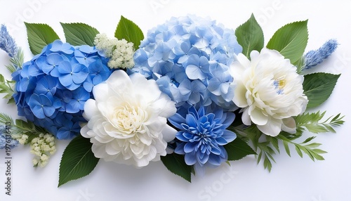 A Beautiful Floral Arrangement Of Pink And Purple Flowers With Green Leaves On A Gradient Background