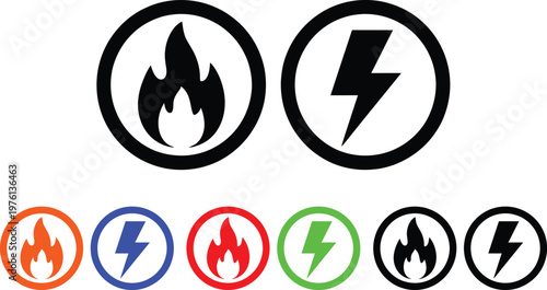 Illustrations of various physical activities and exercise routines