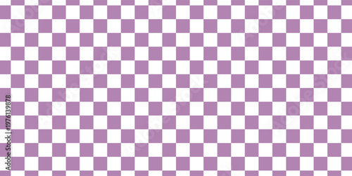 Purple white checkered colors. Two color checkerboard. Purple and white colors of checkerboard. Chessboard, checkerboard texture. Squares pattern background. texture.