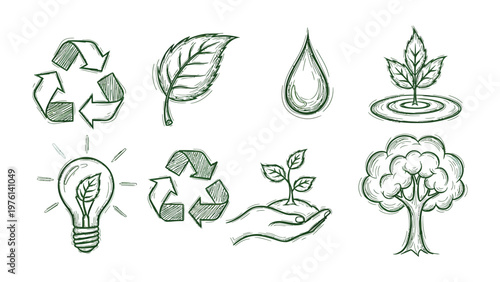 Eco-Friendly Sketch Collection: A collection of hand-drawn sketches capturing the essence of environmental conservation and sustainability, promoting eco-consciousness and responsible living.