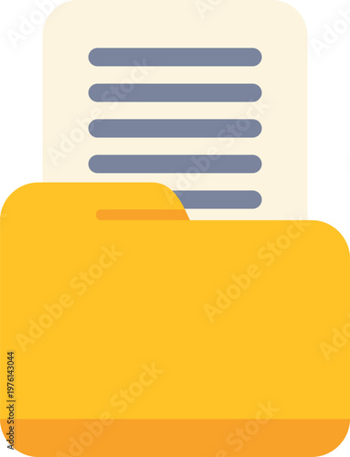 Document file folder storing important business data