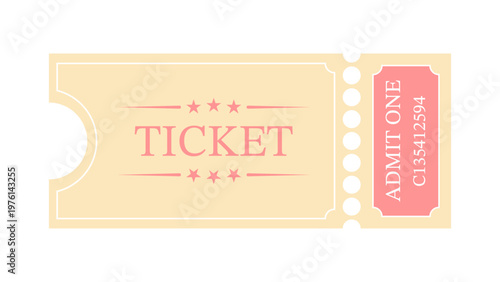 Retro tickets. Vintage. Old style. Classic vintage retro ticket for movies parties, cinema, theatre, circus and other events.