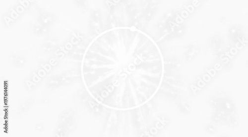 Radiant White Starburst Circle Lines Particles Expanding Abstract Minimal Animation