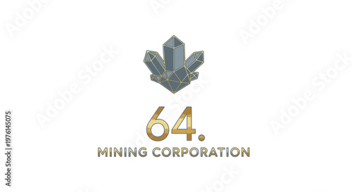 Mineral Wealth and Resource Extraction Concept with Crystalline Form