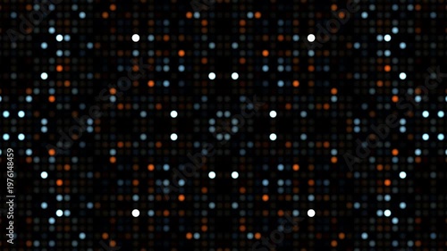 Abstract digital background with glowing circles and light pattern