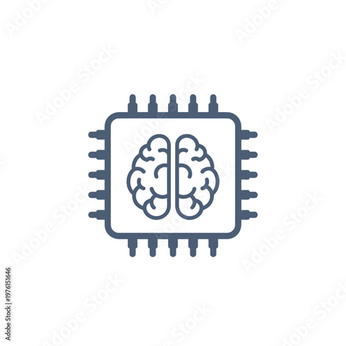 Brain on a computer chip.