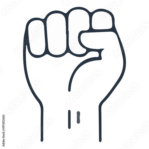 Raised Fist Protest Symbol Icon