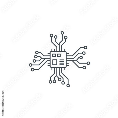 Microchip Electronic Circuit Board Component.
