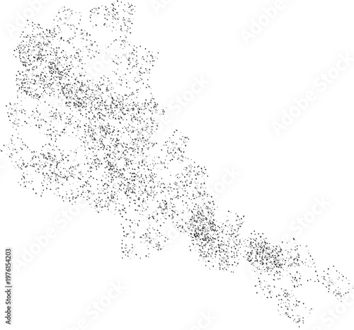 bright vector illustration  of sparkling glittery particles lines design. black colour