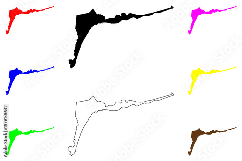 Tekirdag city (Republic of Türkiye, Turkey) map vector illustration, scribble sketch Tekirdag map