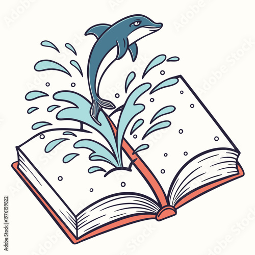 open book vector illustration