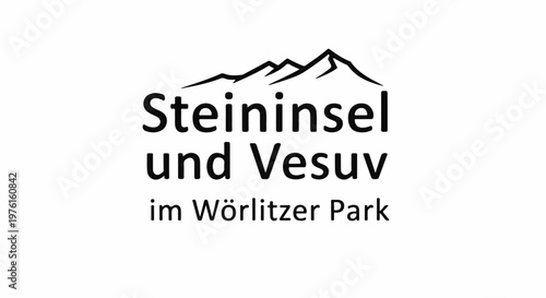 Mountain landscape with text